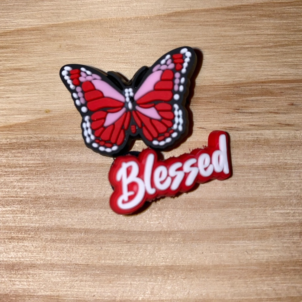 Butterfly croc charm sets